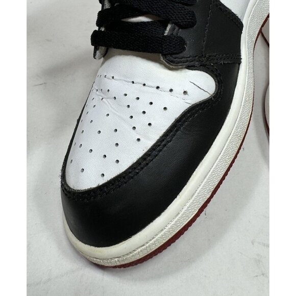 Nike Air Jordan 1 Retro High OG BG Black Toe 2016 Size 6.5Y Womens 8 575441 125 - Picture 4 of 11